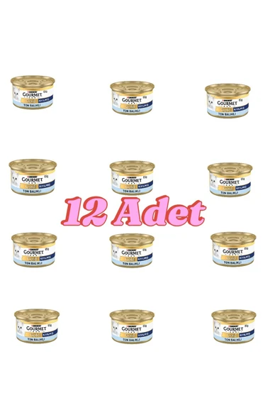 Gourmet Gold Kıyılmış Ton Balıklı Kedi Konservesi 85grX12 Adet ürün görseli 1