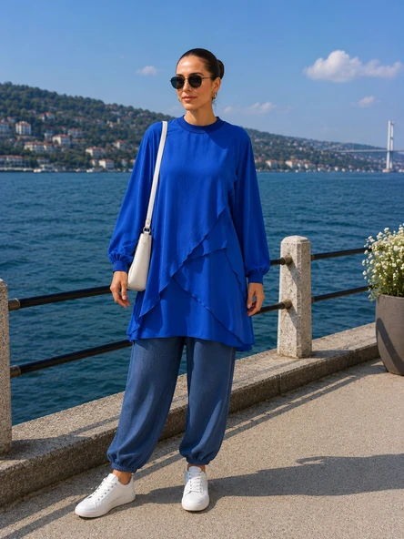MİSSWHENCE İpek Tunik 39017 SAKS ürün görseli 1