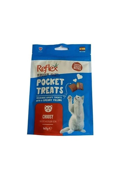 Reflex Pocket Treats Choosy Tavuklu 60 gr Kedi Ödül Maması ürün görseli 1