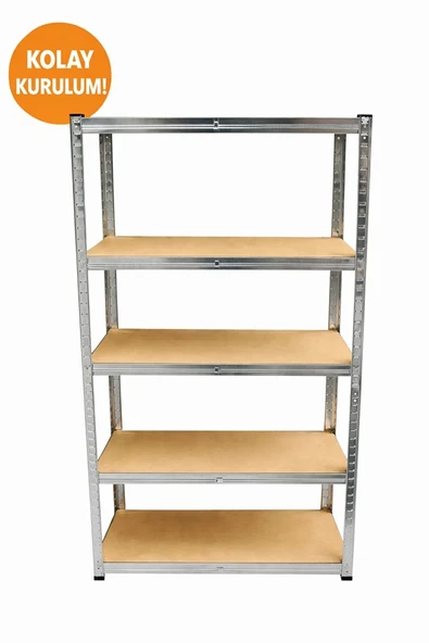 Hafif Yük Rafı 5 Katlı Galvaniz ürün görseli 1