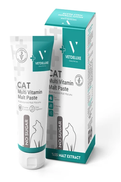 VETDELUXE Multi vitamin Malt Paste Taurin Ve 13 Farklı Vitamin Içeren Malt Macun 100 gr ürün görseli 1