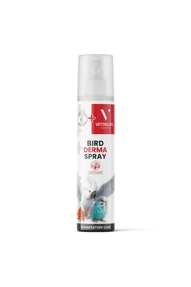 VETDELUXE Derma Spray Tüm Kafes Kuşları İçin Deri Ve Tüy Bakım Spreyi 150 Ml ürün görseli 1