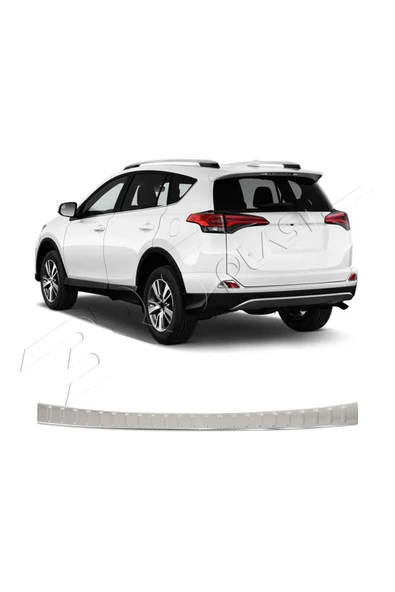 BRSPLAST Toyota RAV4 Uyumlu 2018 ve Üzeri Krom Arka Tampon Üstü Koruma Paslanmaz Çelik ürün görseli 1