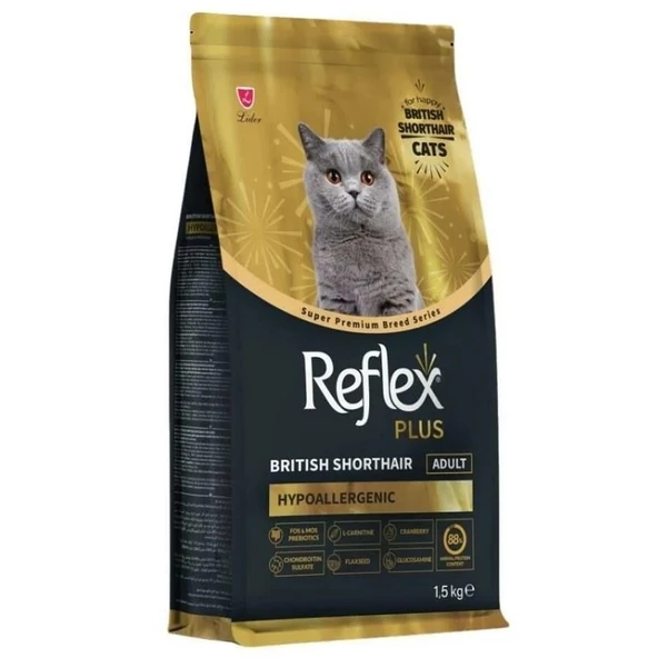 Reflex Plus British Shorthair Yetişkin Kedi Maması 1,5 Kg ürün görseli 1