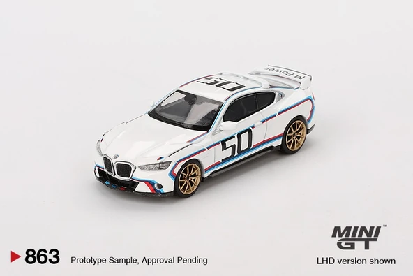 Mini GT BMW 3.0 CSL White BL 863 - Resim 2