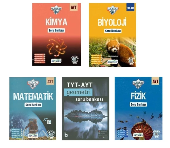 Basamak ve Okyanus Iceberg AYT Sayısal Soru Bankası Seti (5 Kitap) ürün görseli 1