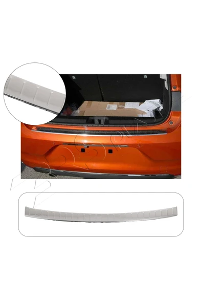 BRSPLAST Renault Clio 5 HB Uyumlu 2019 ve Üzeri Krom Arka Tampon Üstü Koruma Paslanmaz Çelik ürün görseli 1
