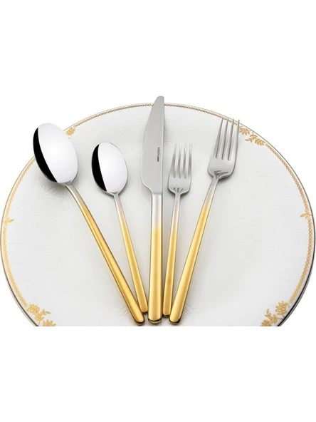 Mikasa Moor Dolce Gold 90 Parça Çatal Kaşık Bıçak Seti ürün görseli 1