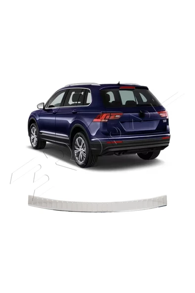 BRSPLAST Volkswagen Tiguan 2 Uyumlu 2016 ve Üzeri Krom Arka Tampon Üstü Koruma Paslanmaz Çelik ürün görseli 1