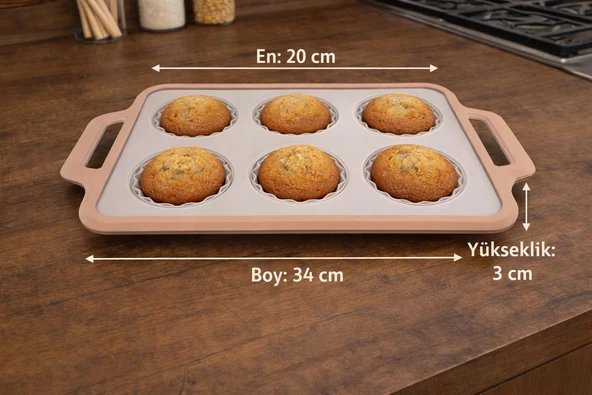 AROW Taffy Silikon Muffin kabı - Resim 2