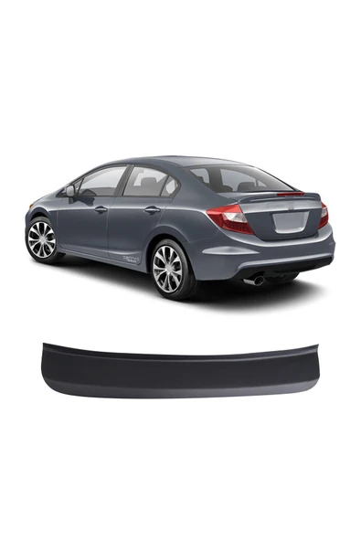 BRSPLAST Honda Civic Uyumlu 2012-2016 Geniş Model Abs Arka Tampon Üstü Koruma ürün görseli 1