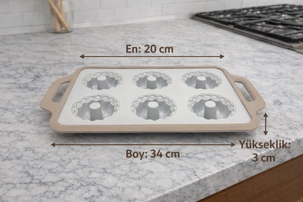 AROW Taffy Silikon Muffin kabı - Resim 3