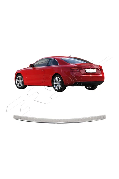 BRSPLAST Audi A5 Coupe Uyumlu 2015 ve Üzeri Krom Arka Tampon Üstü Koruma Paslanmaz Çelik ürün görseli 1