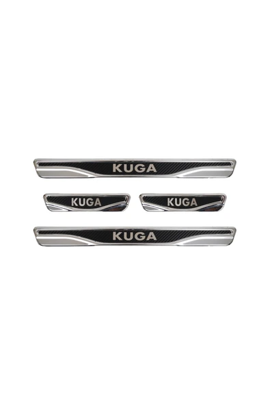 BRSPLAST Kuga Uyumlu Kapı Eşiği Karbon Krom 4 Parça ürün görseli 1