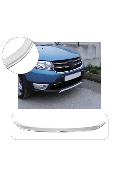 BRSPLAST Dacia Sandero Uyumlu 2012-2017 Krom Ön Panjur Çıtası Paslanmaz Çelik ürün görseli 1