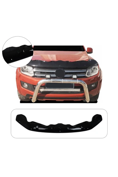 BRSPLAST Volkswagen Amarok Uyumlu 2010-2021 Abs Kaput Rüzgarlığı Yarasa Model ürün görseli 1