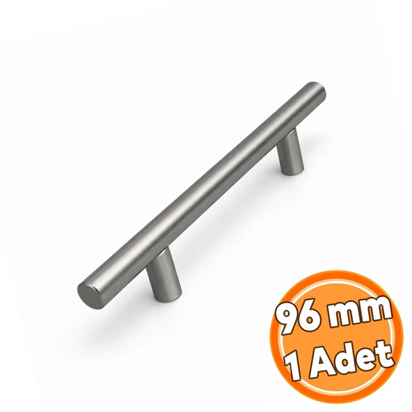 Titanyum Renk 96 mm 9,6 cm Metal Mobilya Mutfak Dolap Çekmece Dolabı Kulbu Kulpu Kulpları (1 Adet) ürün görseli 1