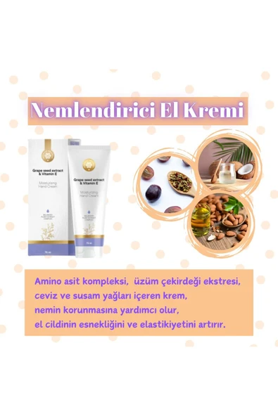 SIBERIAN GRAPE SEED EXTRACT & VİTAMİN E EL KREMİ 75 ML - Resim 2