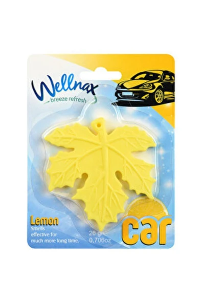 Wellnax Yaprak Oto Kokusu Ferahlatıcı Limon (5 adet) ürün görseli 1