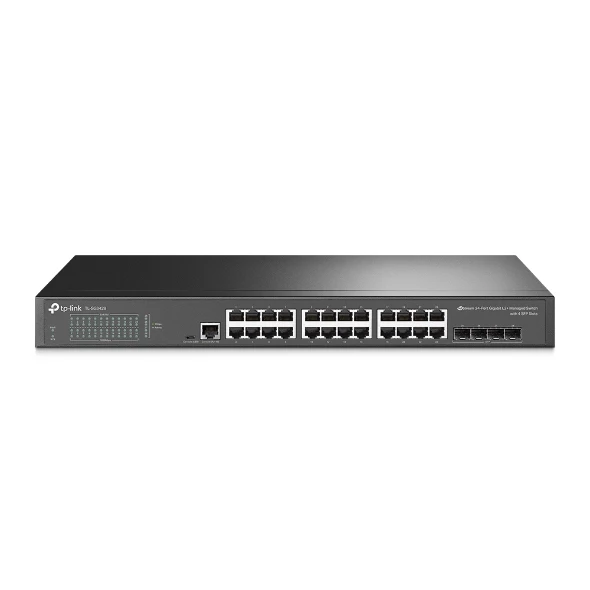 TP-Link TL-SG3428 24 PORT GIGABIT+ 4XGB SFP YONETILEBILIR SWITCH ürün görseli 1