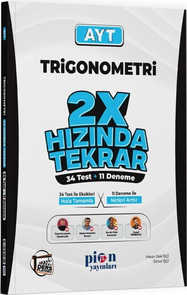 Pion Yayınları AYT Trigonometri Ders Platosu 2X Hızında Tekrar ürün görseli 1