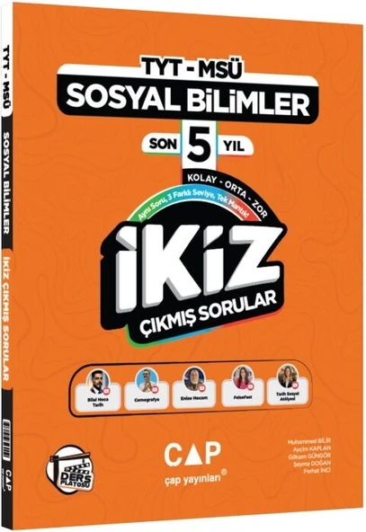 Çap Yayınları TYT MSÜ Sosyal Bilimler Ders Platosu Son 5 Yıl İkiz Çıkmış Sorular ürün görseli 1