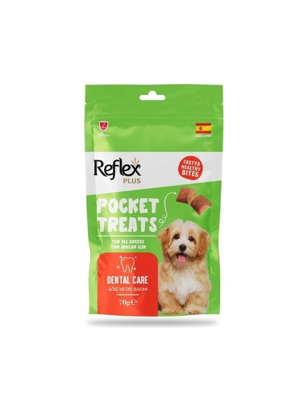 Reflex Plus Pocket Treats Ağız ve Diş Sağlığı Için Köpek Ödül Maması 70 gr x 3 Adet ürün görseli 1