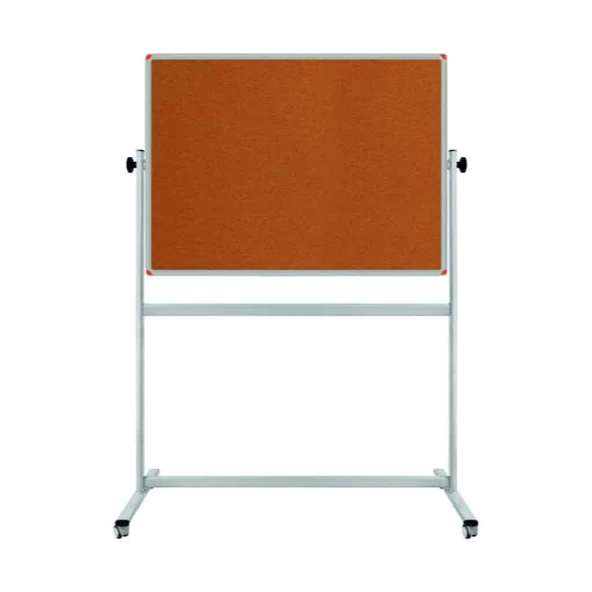 Çift Taraflı Mobil Mantar Pano 90x120cm ürün görseli 1
