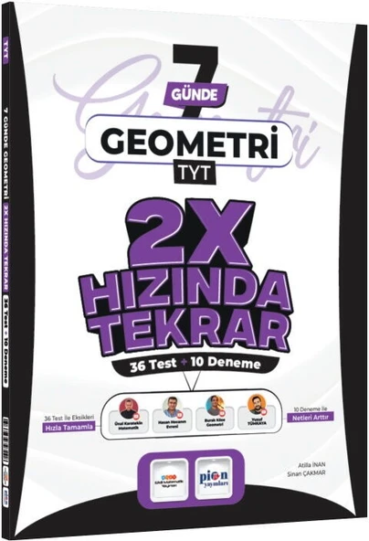 Ders Platosu TYT Geometri 7 Günde 2X Hızında Tekrar Deneme ürün görseli 1