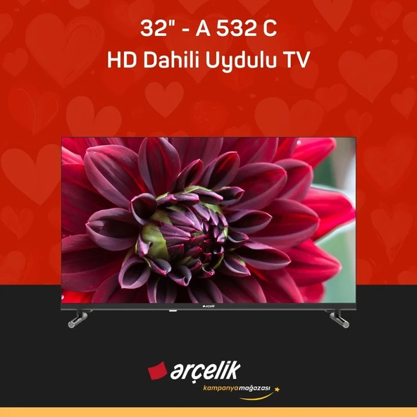 ARÇELİK 32" HD Dahili Uydulu TV - A 532 C ürün görseli 1