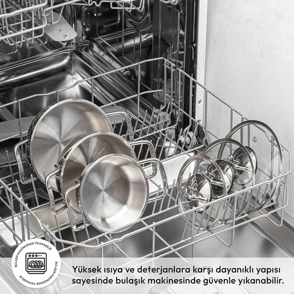 Emsan Demre 6 Parça Çelik Sahan Set - Resim 4