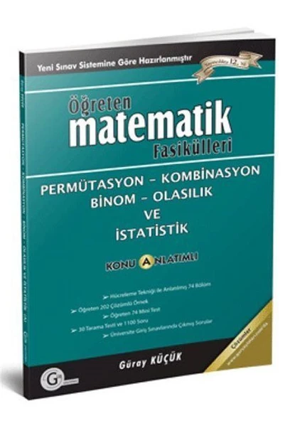 Öğreten Matematik Fasikülleri - Permütasyon-Kombinasyon Binom ve Olasılık / Konu Anlatımlı ürün görseli 1
