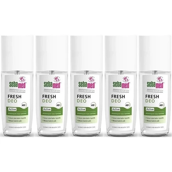 Sebamed Deodorant Sprey 75 ML Fresh Active (5 Li Set) ürün görseli 1