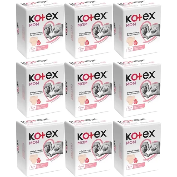 Kotex Mom Lohusa Külodu - Külot Bez S - Small - Küçük / M - Medium - Orta 72 Li Set (9PK*8) ürün görseli 1
