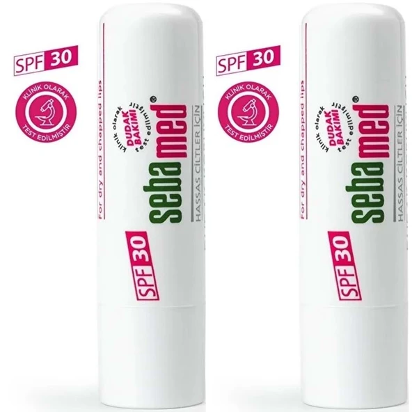 Sebamed Dudak Koruyucu Bakım Kremi Stick 30 SPF 4.8GR (Çatlamış ve Hassas Nemlendiricili) (2 Li Set) ürün görseli 1