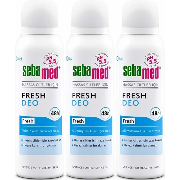 Sebamed Deodorant Aerosol 150 ML Fresh (3 Lü Set) ürün görseli 1