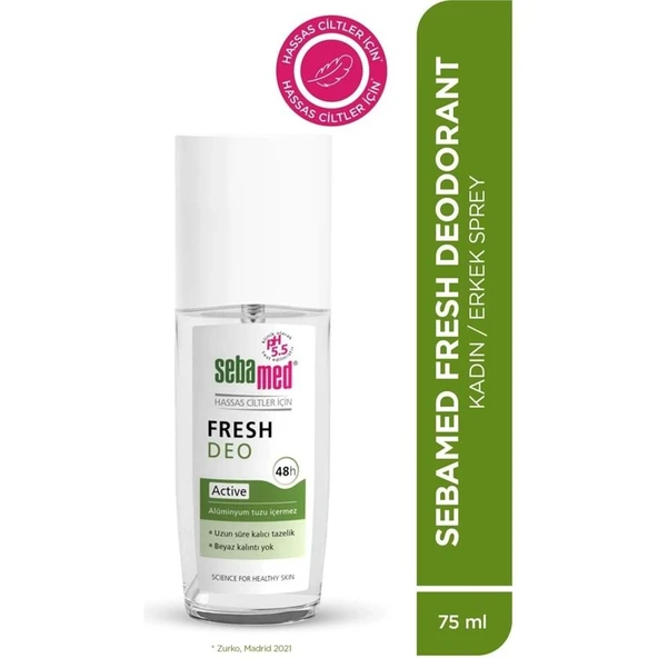 Sebamed Deodorant Sprey 75 ML Fresh Active ürün görseli 1