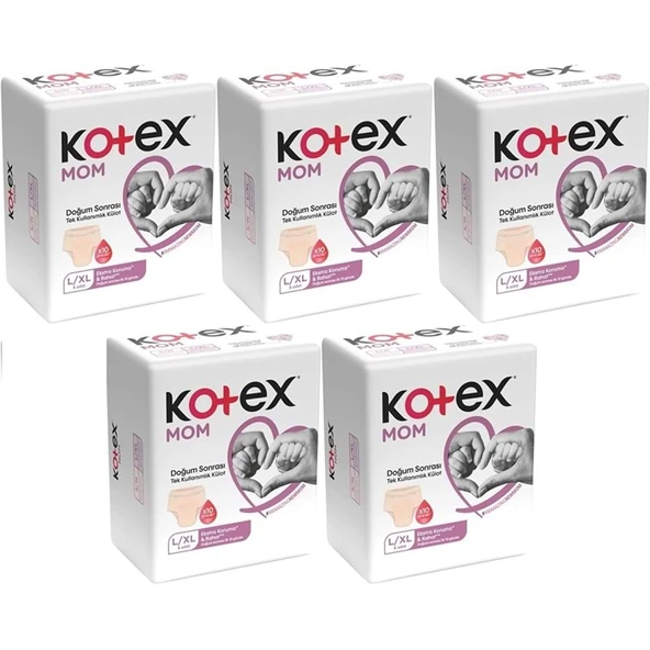Kotex Mom Lohusa Külodu - Külot Bez L - Large - Büyük / XL - Extra Large - 40 Lı Set (5PK*8) ürün görseli 1
