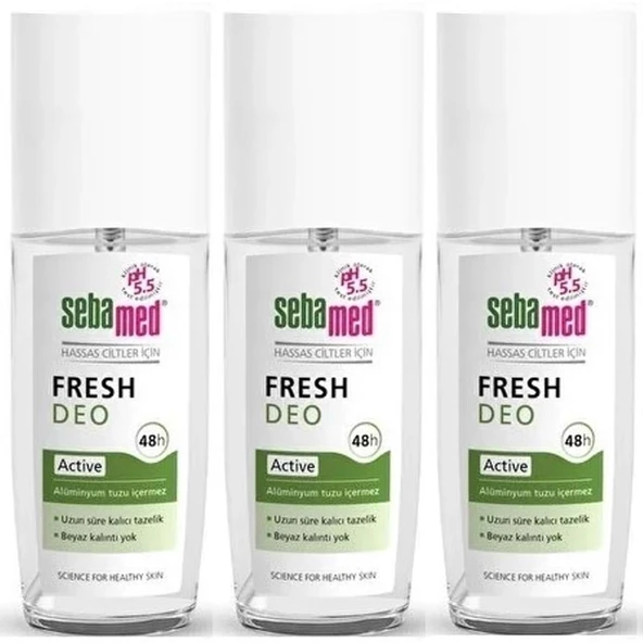 Sebamed Deodorant Sprey 75 ML Fresh Active (3 Lü Set) ürün görseli 1