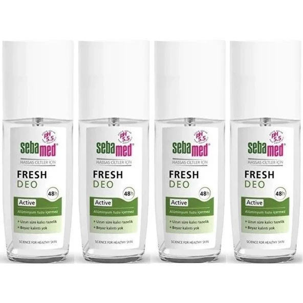 Sebamed Deodorant Sprey 75 ML Fresh Active (4 Lü Set) ürün görseli 1