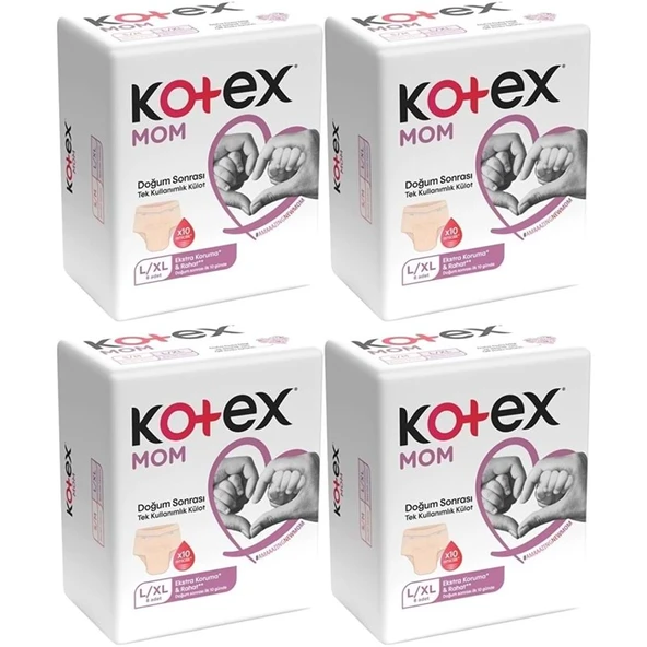 Kotex Mom Lohusa Külodu - Külot Bez L - Large - Büyük / XL - Extra Large - 32 Li Set (4PK*8) ürün görseli 1