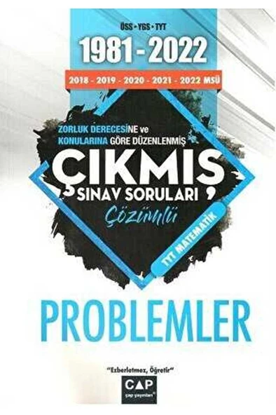 Çap Yayınları Problemler Çıkmış Sınav Soruları ürün görseli 1