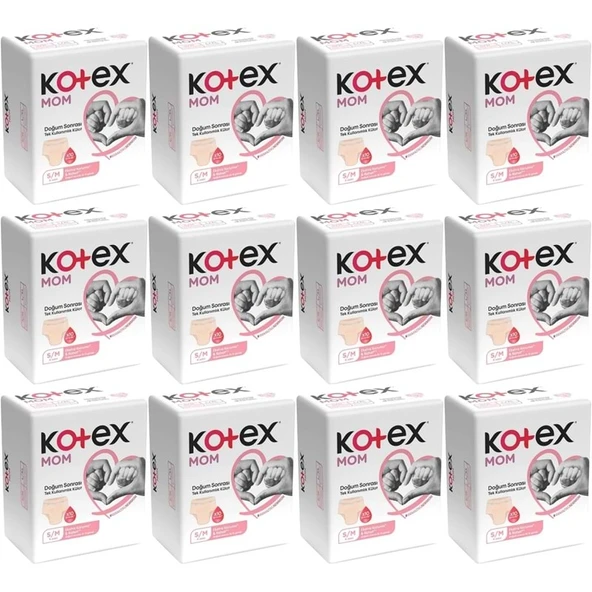 Kotex Mom Lohusa Külodu - Külot Bez S - Small - Küçük / M - Medium - Orta 96 Lı Set (12PK*8) ürün görseli 1