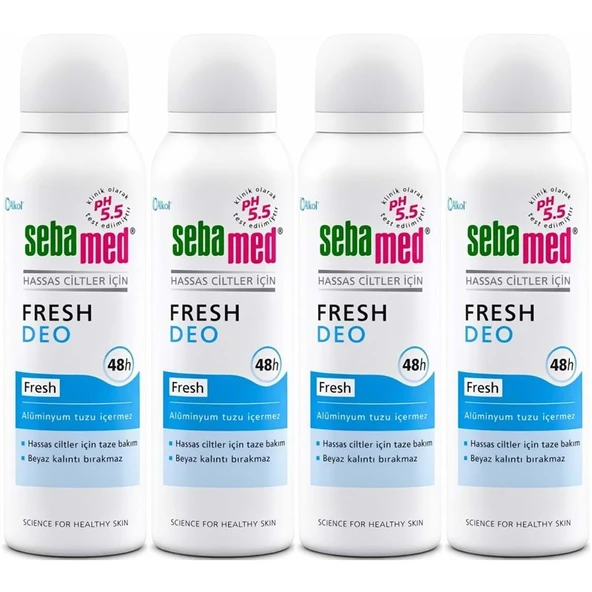 Sebamed Deodorant Aerosol 150 ML Fresh (4 Lü Set) ürün görseli 1