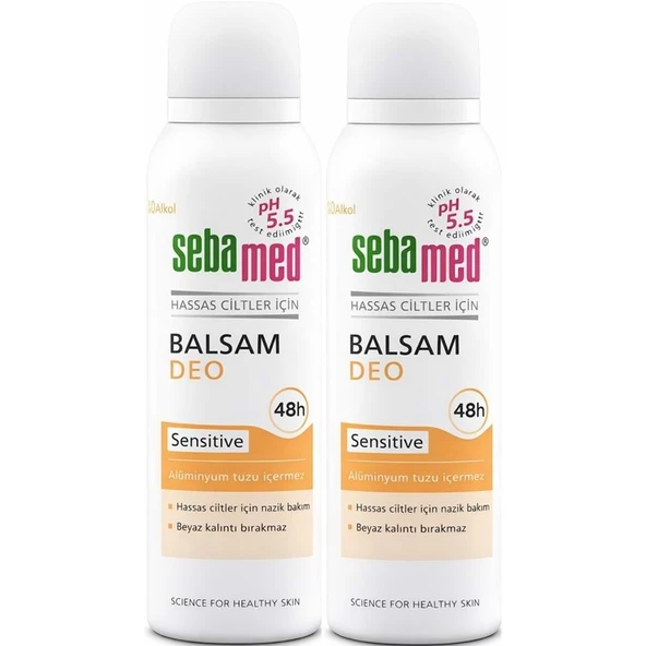 Sebamed Deodorant Aerosol 150 ML Balsam - Sensitive/Hassas (2 Li Set) ürün görseli 1