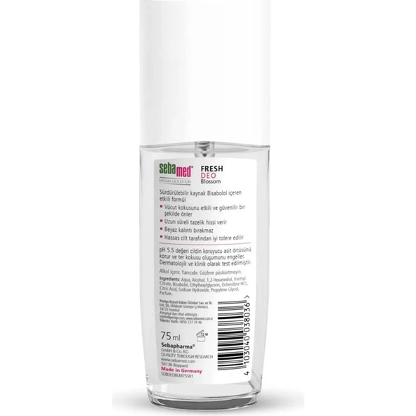 Sebamed Deodorant Sprey 75 ML Fresh Blossom - Resim 3
