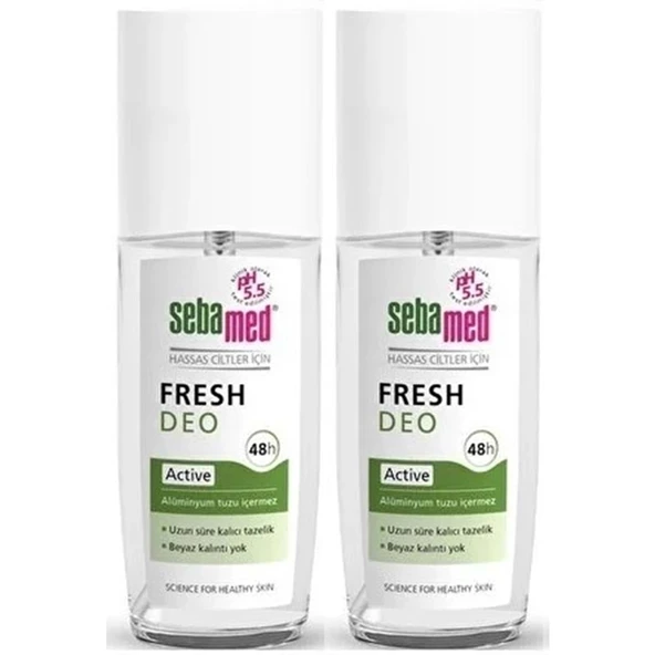 Sebamed Deodorant Sprey 75 ML Fresh Active (2 Li Set) ürün görseli 1