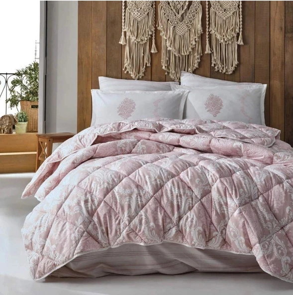 Clasy %100 Pamuk Çift Kişilik Uyku Seti Fiorita Pembe ürün görseli 1