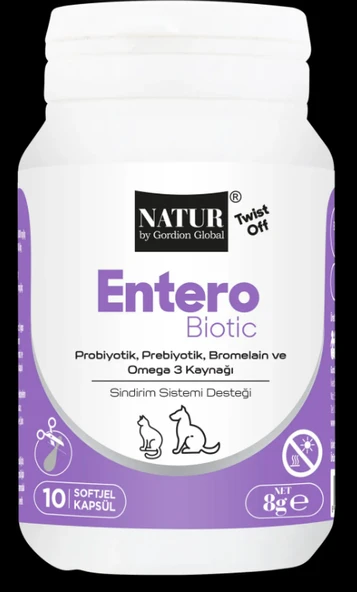 Natur Entero Biotic Kedi & Köpek İshal ve Sindirim Destekleyici (Probiyotik Etki) ürün görseli 1