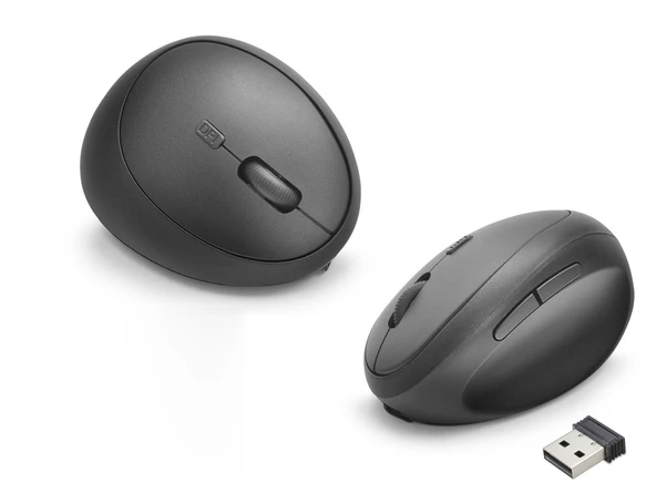 Kablosuz Ergonomik Dikey Gaming Mouse Dual Mod 3200 Dpi 6 Tuş Bilek Dostu - Siyah ND1210 ürün görseli 1